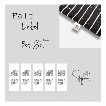 Faltlabel/Patches - 5 Stk - LIMITED EDITION WEIß